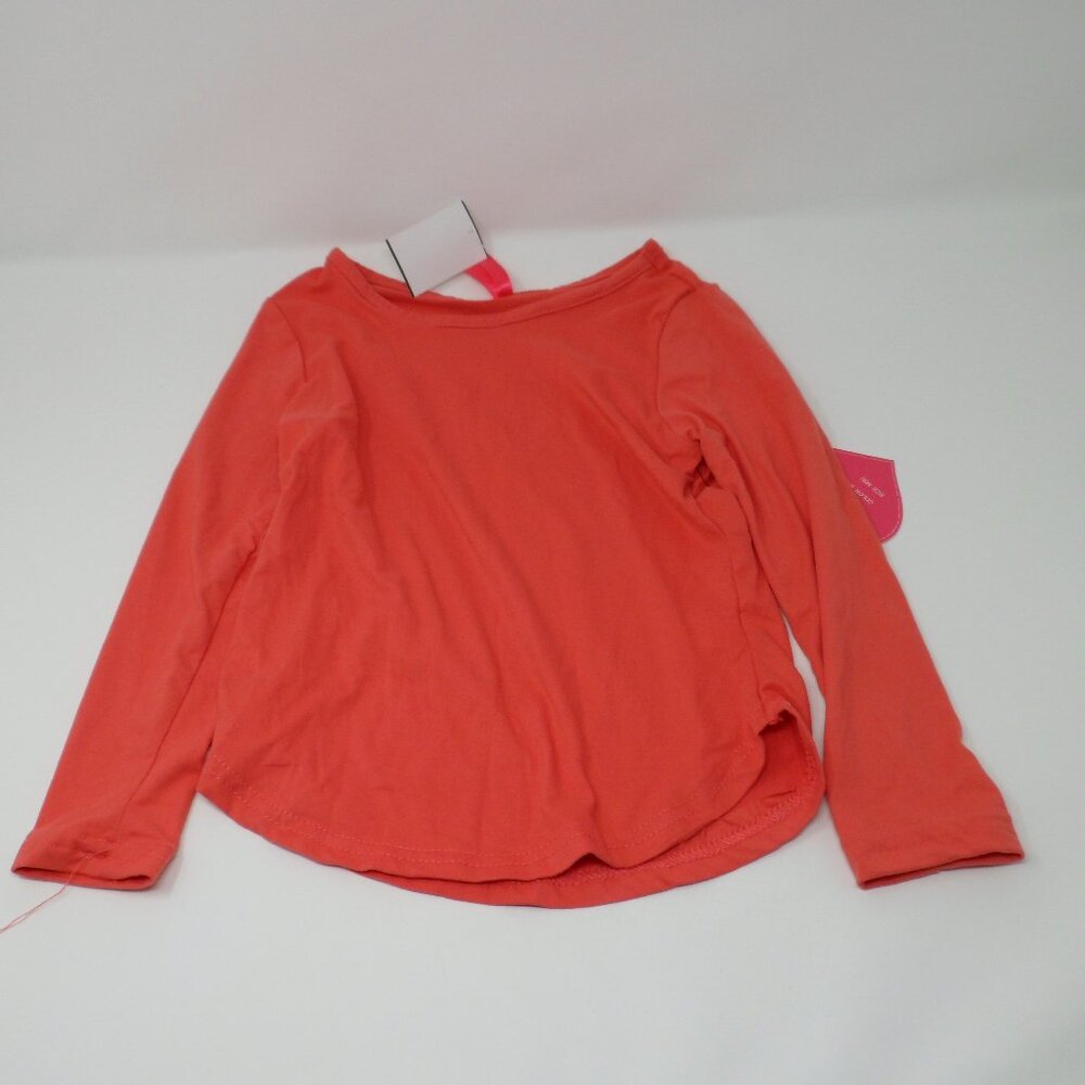 Lulu Luv Girls Long Sleeve Shirt Salmon 6M